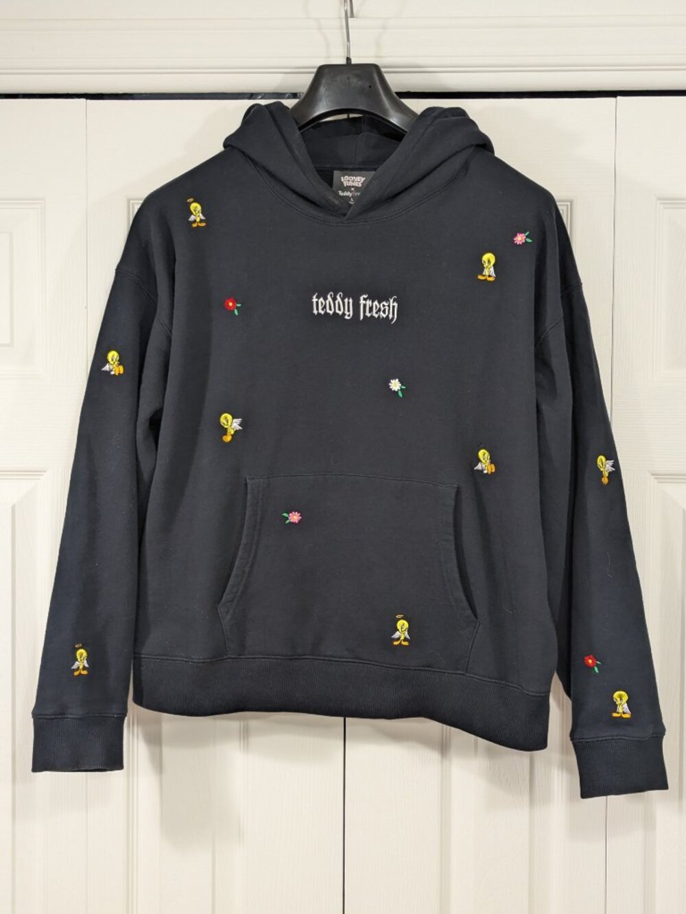 Teddy Fresh x Looney Tunes Black Hoodie - Tweety Bird